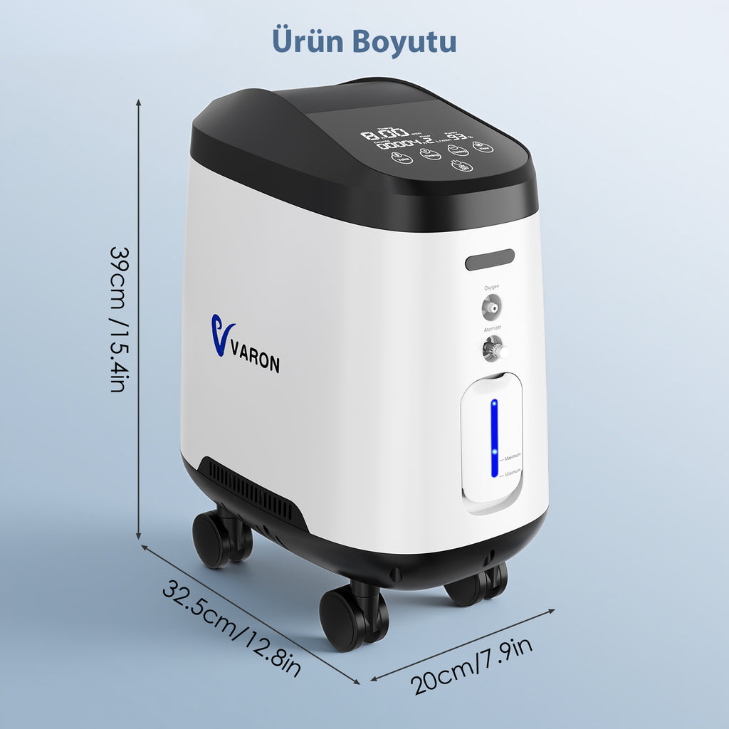 VARON VH-2 Pro | Sürekli Akışlı Ev Tipi Oksijen Konsantratörü (1-8 ayar seçeneği)