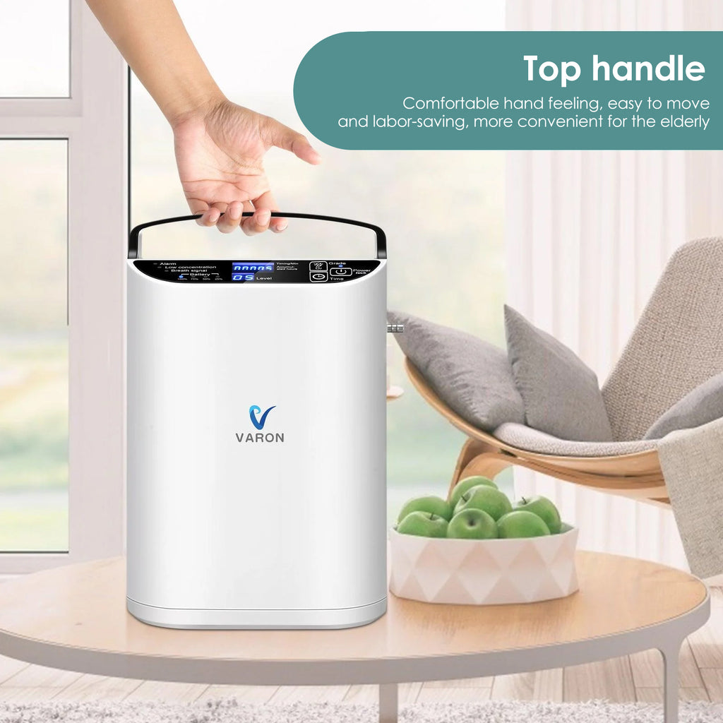 VARON VP-1 | Darbeli Akışlı Taşınabilir Oksijen Konsantratörü (1-5 ayar)