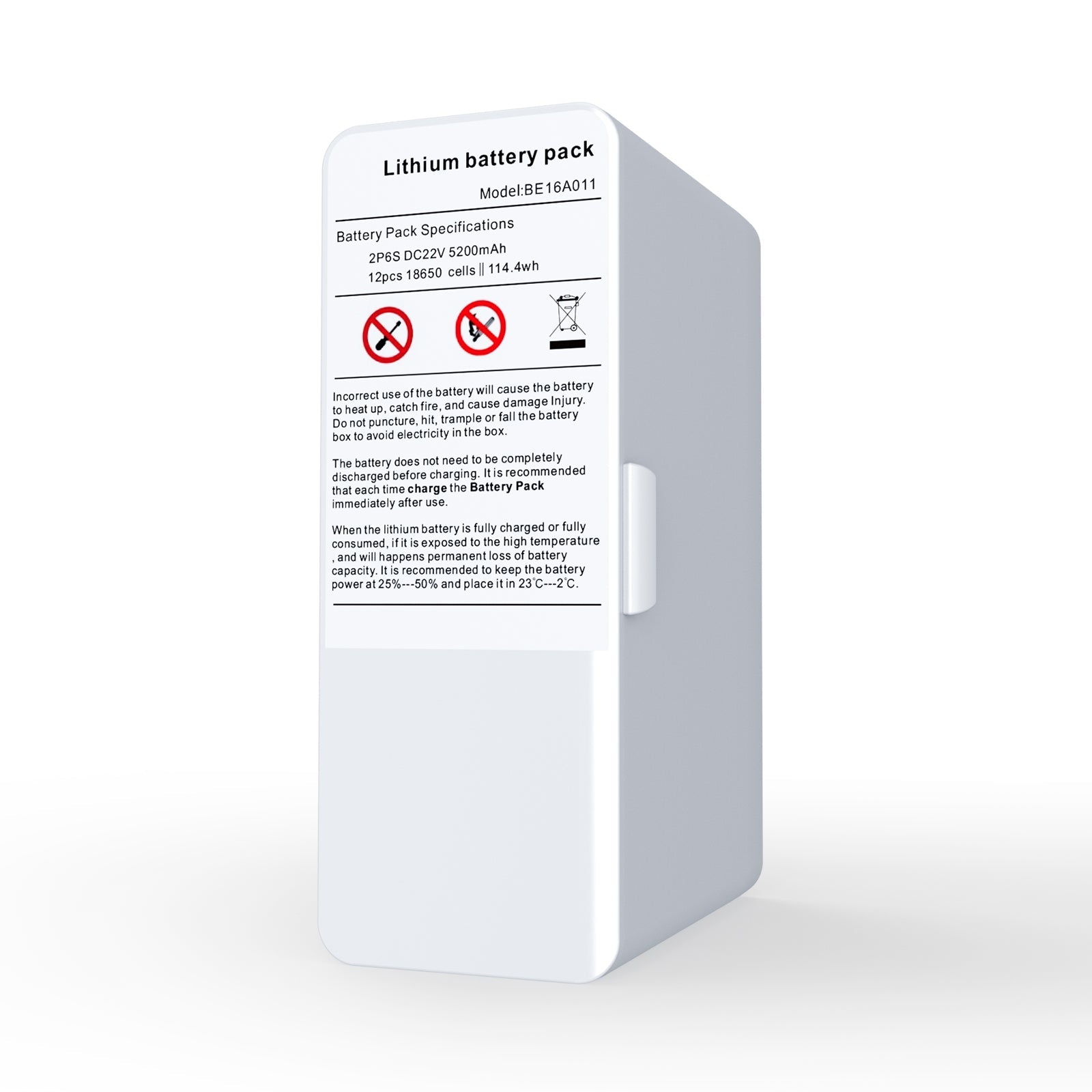 VP-6 Taşınabilir Oksijen Konsantratörü için Yedek Batarya