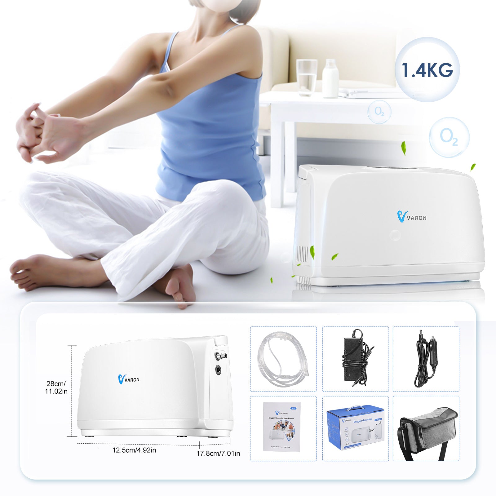 VARON VL-1 | Hareket Halindeyken Kullanılabilen Mini Oksijen Cihazı