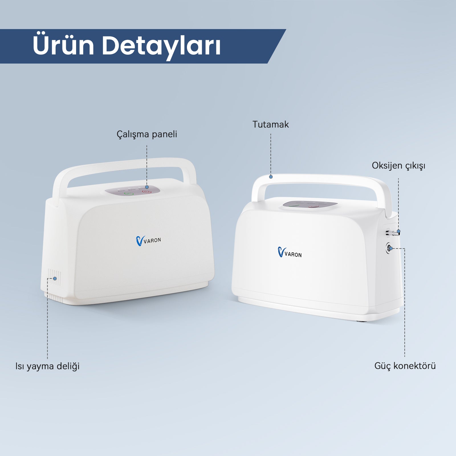 VARON VL-1 | Hareket Halindeyken Kullanılabilen Mini Oksijen Cihazı