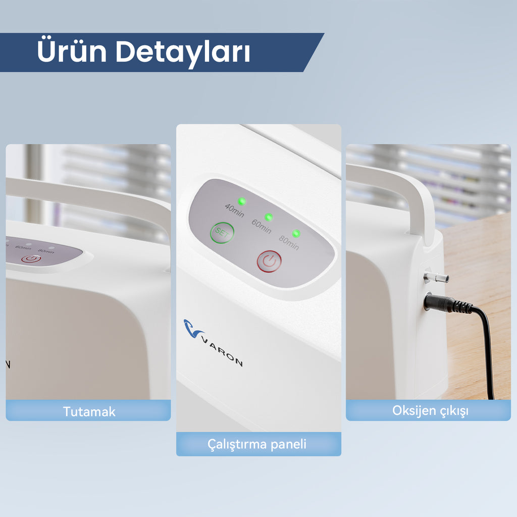VARON VL-1 | Hareket Halindeyken Kullanılabilen Mini Oksijen Cihazı