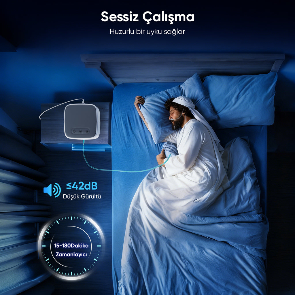 VARON VH-3 | Sürekli Akışlı Ev Tipi Oksijen Konsantratörü (1-7 ayar seçeneği)