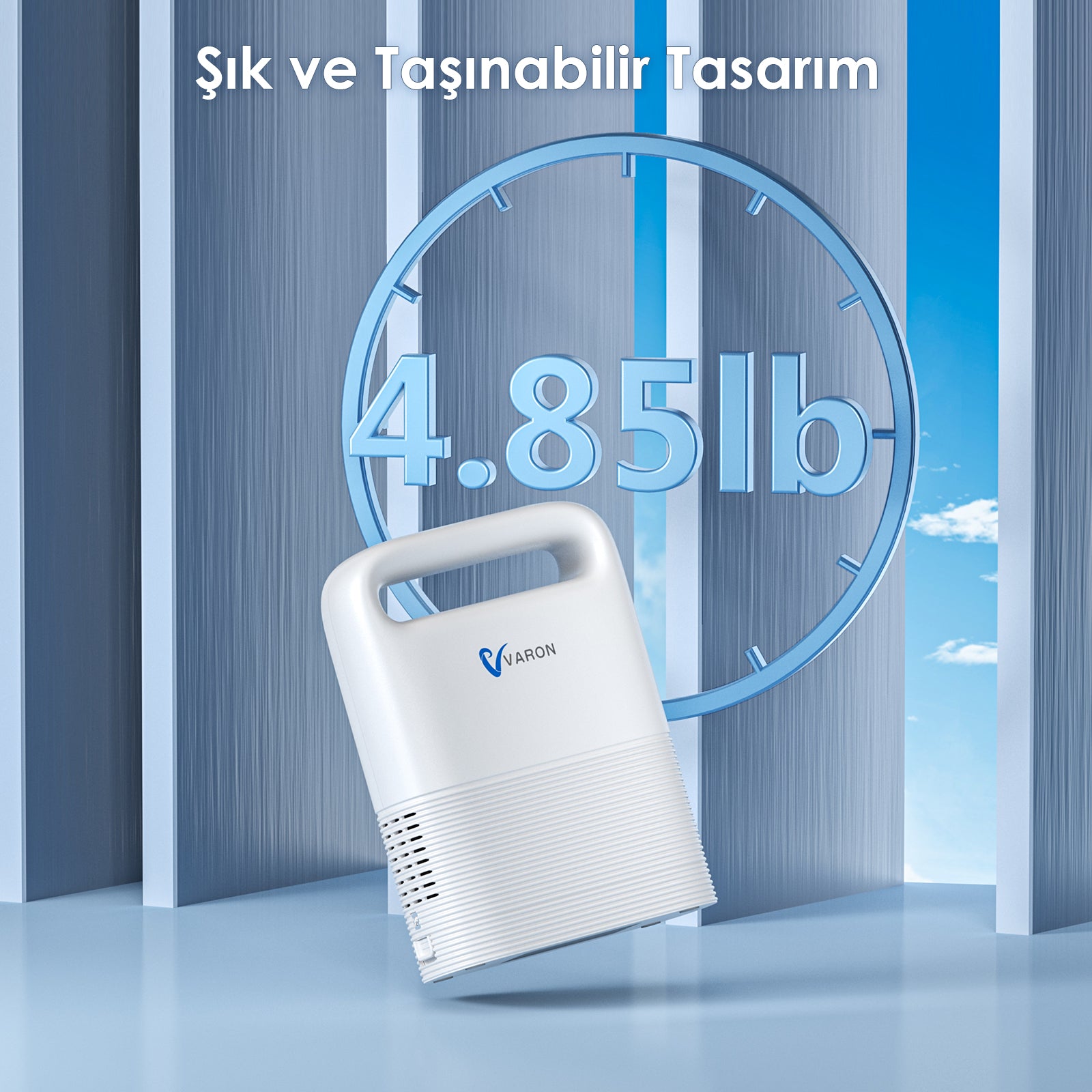 VARON VP-2 | Darbeli Akışlı Taşınabilir Oksijen Konsantratörü (1-5 ayar)