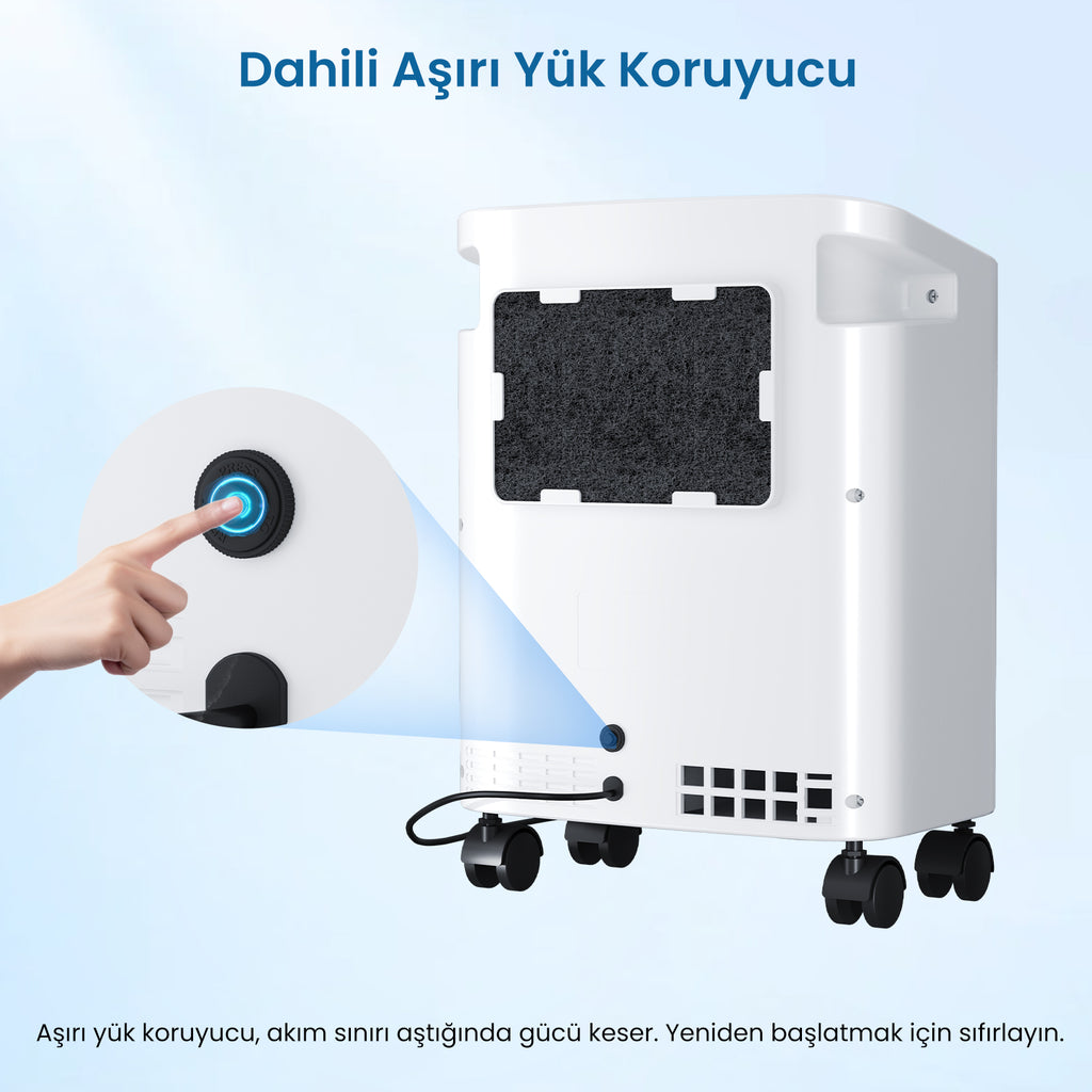 VARON VH-3 Pro | Sürekli Akışlı Ev Tipi Oksijen Konsantratörü (1-9 ayar)