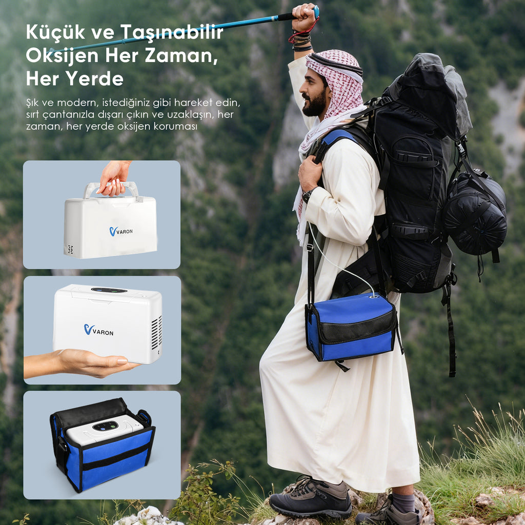 VARON VL-2 | 3 Litrelik Taşınabilir Oksijen Cihazı