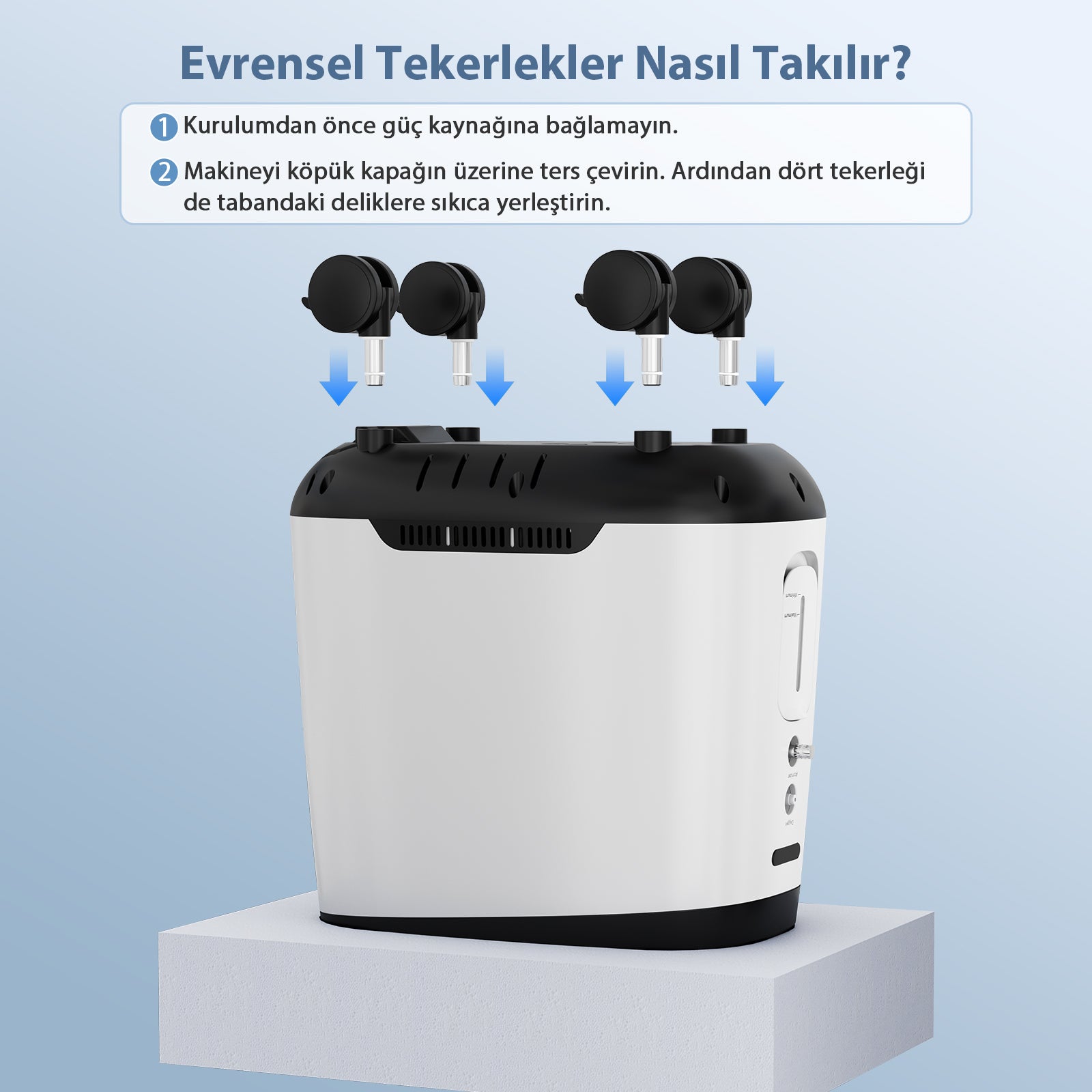 VARON VH-2 Pro | Sürekli Akışlı Ev Tipi Oksijen Konsantratörü (1-8 ayar seçeneği)