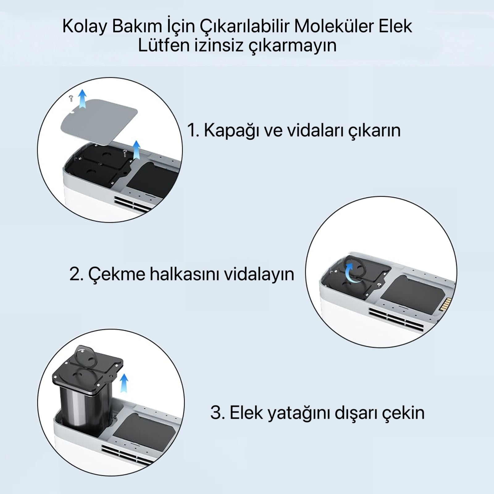 VP-8G Taşınabilir Oksijen Konsantratörü için Yedek Elek Yatağı